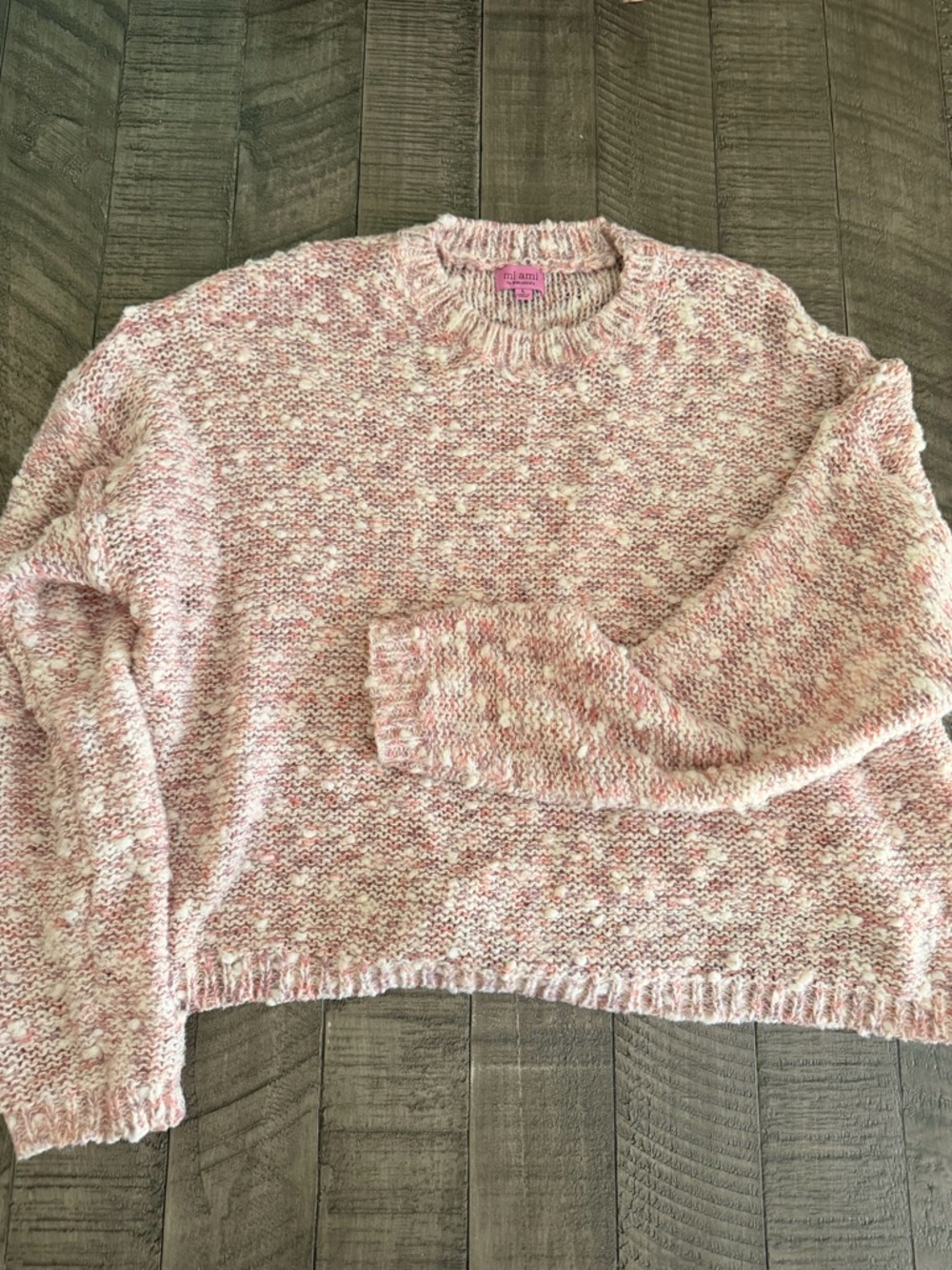 Pink popcorn Crewneck Sweater